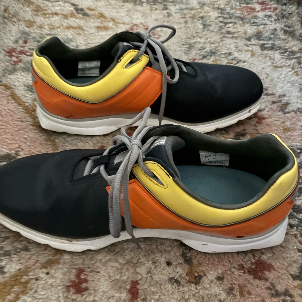 FootJoy Black, Orange, and Yellow Athletic Shoes